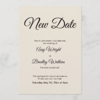 Faire annonce de report de mariage à nouvelle date