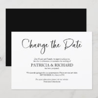 Faire changer la date Annonce de report de mariage