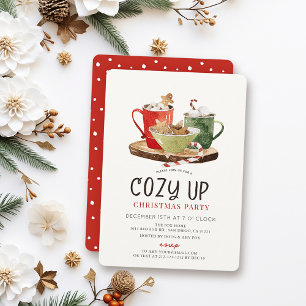 Invitation Faire des Cookies & Chocolat Chaud Fête de Noël