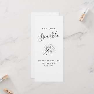 Invitation Faire étinceler l'amour Mariage minimaliste modern