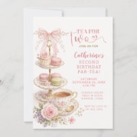 Faire la Coquette Rose Thé Pour Deux Fille Anniver