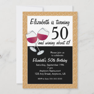 Invitation Faire la fête en tournant 50 ans, fête d'anniversa
