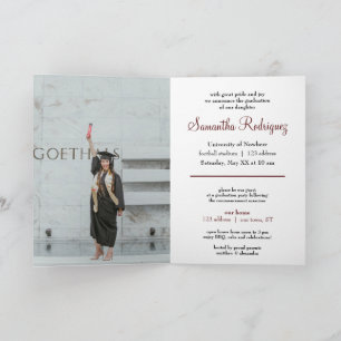 Invitation Faire la fête pour l'obtention du diplôme avec un 