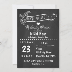 Invitation Faire part chic avec arc-en-ciel de bébé à la crai