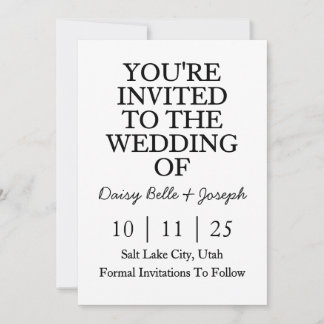 Invitation Faire-Part Date