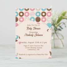 Faire part de Baby Shower Glazed & Growing