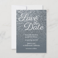 Faire part de mariage à gratter ombré gris