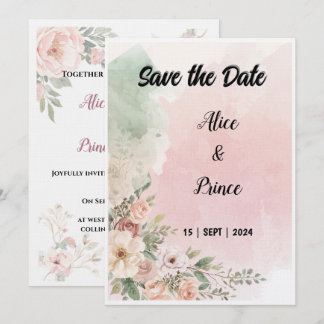Invitation faire-part-de-mariage-aquarelle