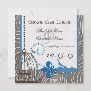 Invitation Faire part de mariage Bois flotté Grain de bois Oi