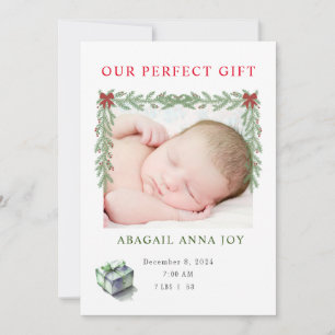 Invitation Faire part de naissance Our Perfect Gift