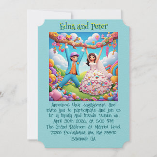 " INVITATION FAIRE-PART FIANÇAILLES "