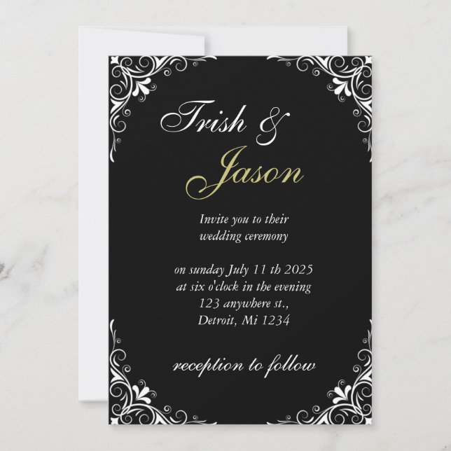 Invitation Faire-parts de mariage (Devant)