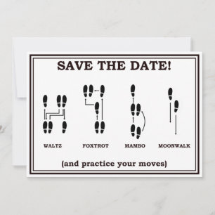 Invitation Faire savoir la date de mariage en dansant