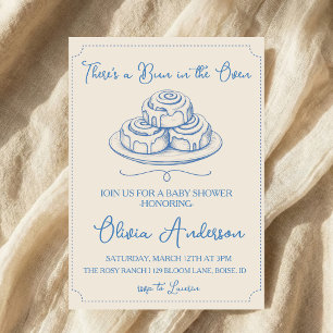 Invitation Faire son petit pain au four Shower Bébé Dessin à
