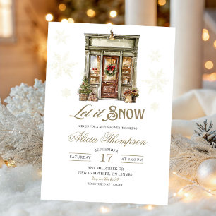 Invitation Faireplein rustique Bébé garçon Shower d'hiver nei