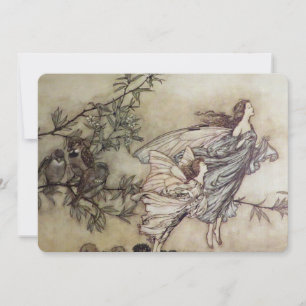 Invitation "Fairies Tiff with the Birds" par Arthur Rackham