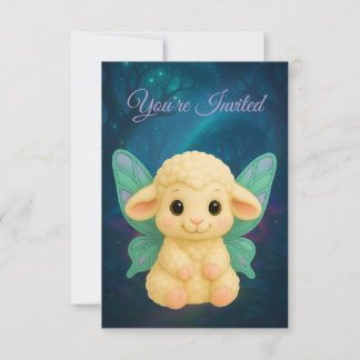 Invitation Fairy Critters™ Agneau Fée