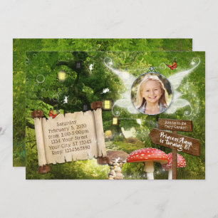 Invitation Fairy Enchanted Forest Party