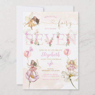 Invitation Fairy Forest Girl Anniversaire Magique