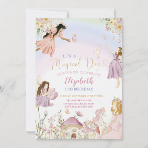 Invitation Fairy Garden Anniversaire