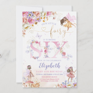 Invitation Fairy Garden Anniversaire