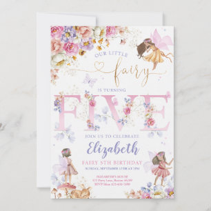 Invitation Fairy Garden Anniversaire