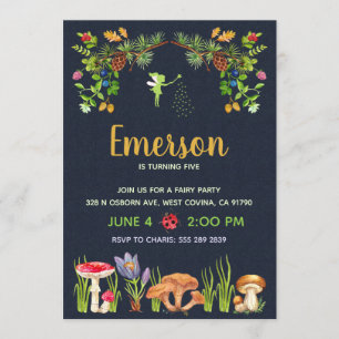 Invitation Fairy Garden Birthday Party