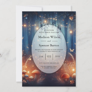 Invitation Fairy Lights et Moonlit Forest Magic Mariage