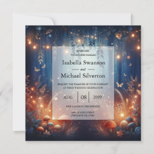 Invitation Fairy Lights et Moonlit Forest Magic Mariage
