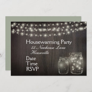 Invitation Fairy Lights House Party