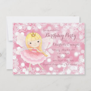 Invitation Fairy Princess Anniversaire