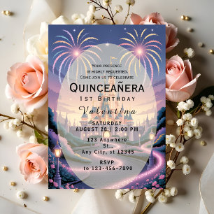 Invitation Fairy Tale Château Bébé Fille Anniversaire
