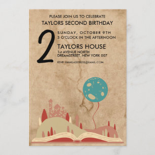 Invitation Fairy Tale du château de Storybook fête d'annivers