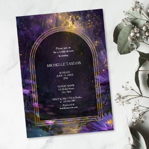 Invitation Fairy Tale Enchanted Forest Élégant Floral Bridal