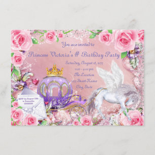 Invitation Fairy Tale Magique Princess Birthday Party