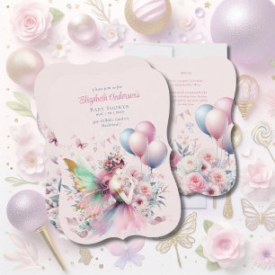 Invitation Fairy Tale Princess Pink Girl's Party 1er annivers
