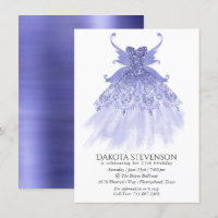 Fairy Wing Lavender Gown | Fleur d'iridescente vio