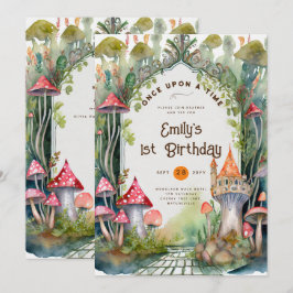 INVITATION FAIRYCORE FAIRYTALE BABYSHOWER 1ER ANNIVERSAIRE TO