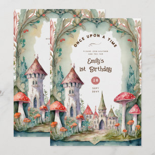 INVITATION FAIRYCORE FAIRYTALE BABYSHOWER 1ER ANNIVERSAIRE TO