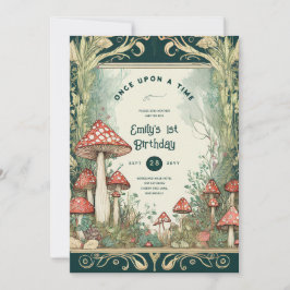 INVITATION FAIRYCORE FAIRYTALE BABYSHOWER 1ER ANNIVERSAIRE TO