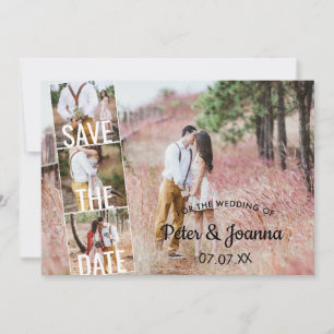 Invitation Fairytale Elegant 5 Photo Enregistrer La Date Mari