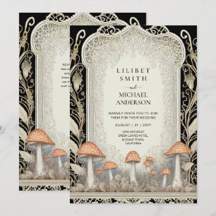 Invitation Fairytale Mariage Fairycore Mushrooms Forest