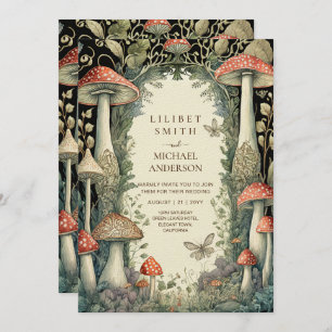 Invitation Fairytale Mariage Fairycore Mushrooms Forest