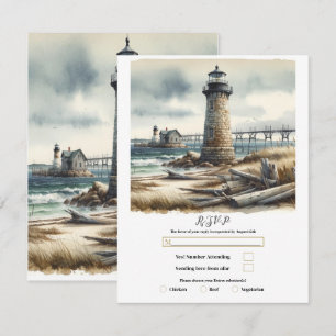 Invitation Faisal de la côte rustique Plage de bord de mer RS