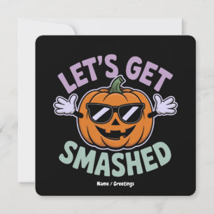 Invitation Faisons fondre un costume Citrouille amusant Hallo