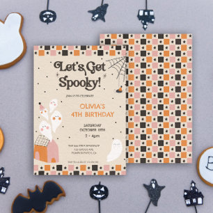 Invitation Faisons Halloween Mignon Anniversaire Fête