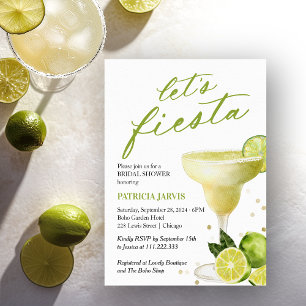 Invitation Faisons la Fête Cocktail Margarita Enterrement de 