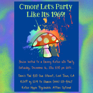Invitation Faisons la fête comme en 1969