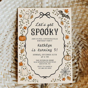 Invitation Faisons-nous une Halloween effrayante Fête d'anniv