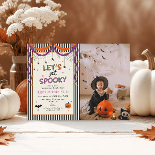 Invitation Faisons Peur aux Enfants Photo d'Anniversaire Hall